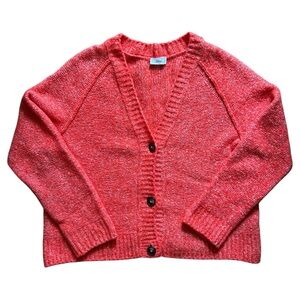 Closed Coral Speckled Cardigan Sweater